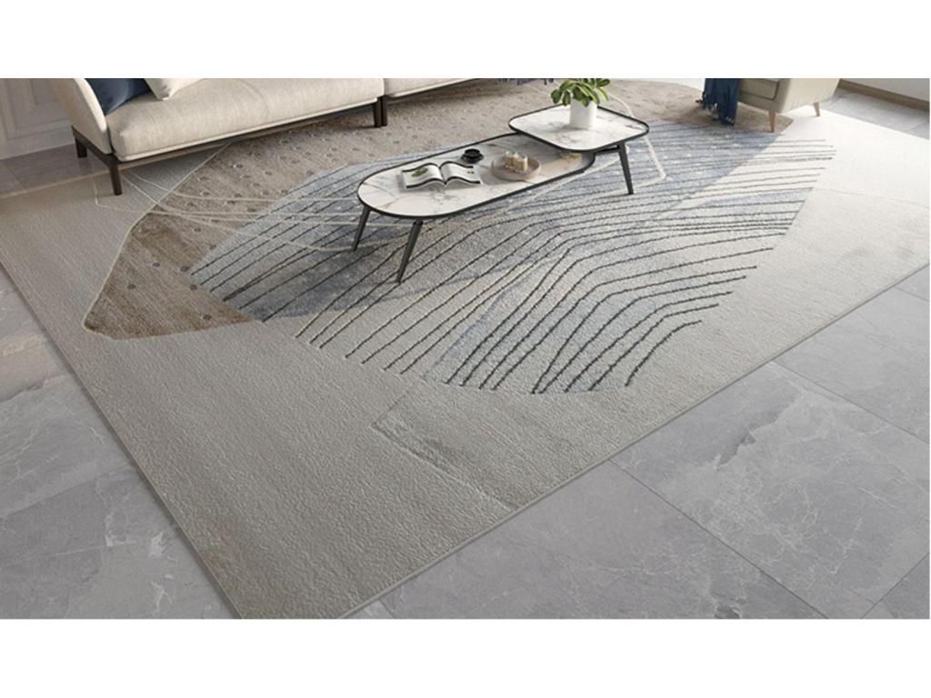 Modern Minimalist Abstract Light Luxury Rug for Living Room, Study, or Bedroom