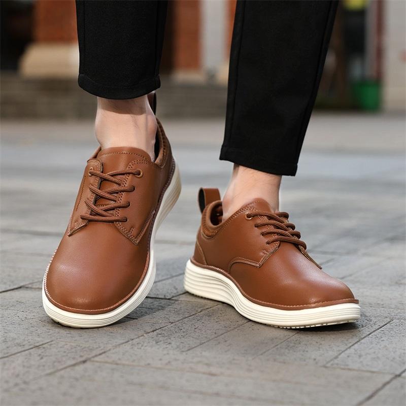 Artificial Leather Oxfords Shoes Mens Business Casual Dress Shoes Walking Lightweight Comfortable Sneakers Fashion Men's Shoes