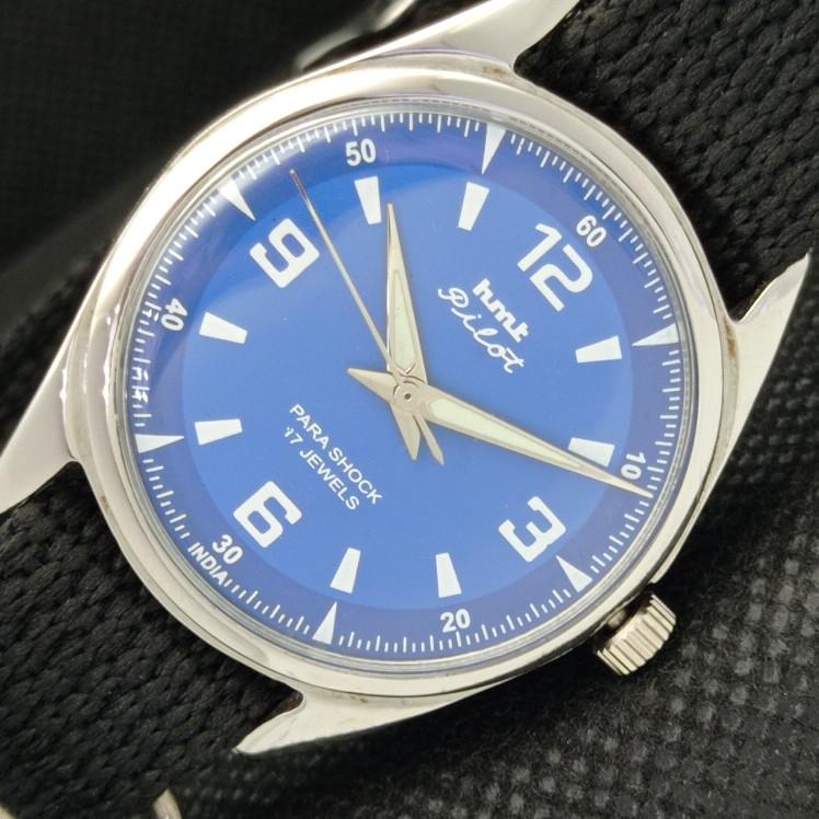 

USED HMT PILOT INDIAN MENS MECHANICAL WATCH a318342-1 Sku610c-a318342