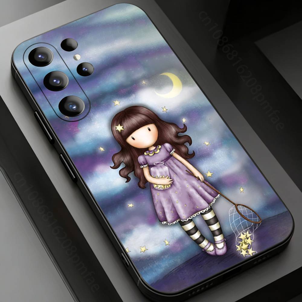 Cute S-Santoro G-Gorjuss Phone Case for Samsung Galaxy S20,23 Ultra S24,22 Plus S25,26,21FE TPU Cover
