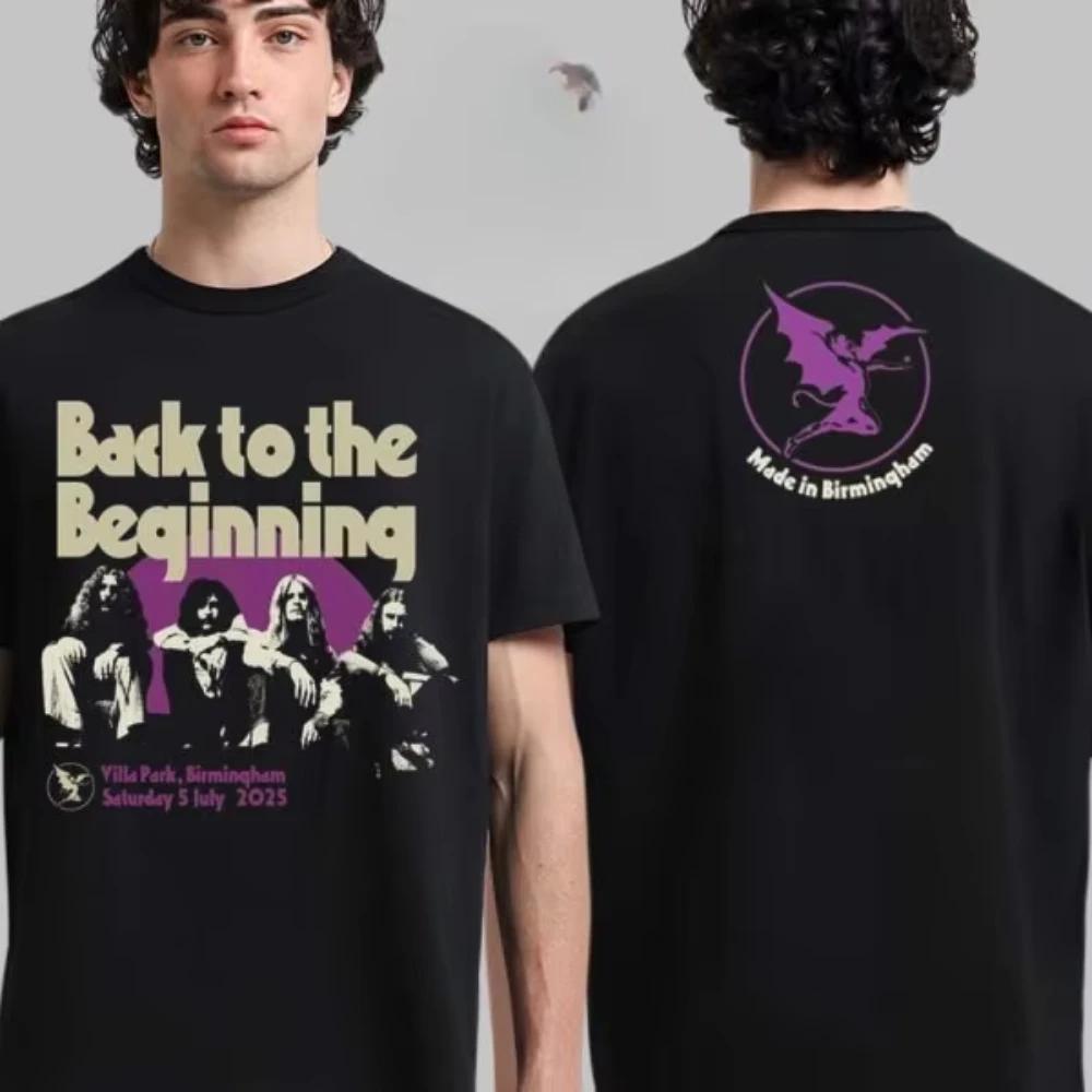 Black Sabbath und Ozzy Osbourne Back To The Beginning Merch Event T-Shirt mit Line-up Damen Herren T-Shirt Ins Y2k Neue Marke Neuer Stil