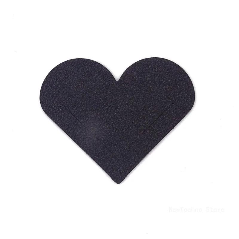 Heart Shaped PU Leather Bookmark Colorful Double Sided Tablet Gift for Book Lovers Readers and Diary Lovers