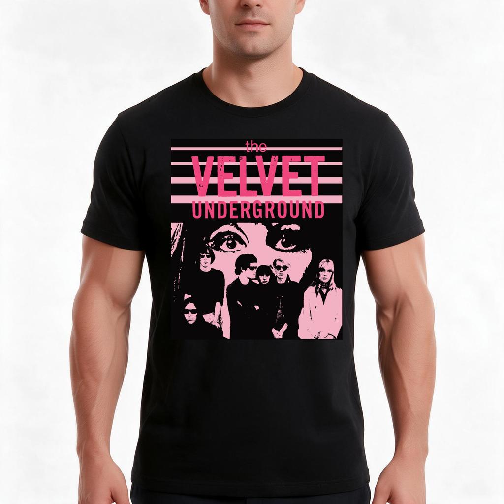 Velvet Underground 70s 1970s Retro Vintage Mask Tshirt Summer Casual Cotton Tee Oversized Streetwear Tops Unisex Unisex Unisex