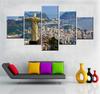 Arte della parete su tela pittura moderna stampa HD Brasile Rio De Janeiro statua di Gesù dipinto immagine poster 5 pannelli decorazioni per la casa senza cornice