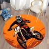 Tappeto Avventura Dirt Bike per Appassionati di Adrenalina tappeto rotondo per divano di casa camera da letto, regalo