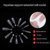 120Pcs Box-Packed Nail Mold Extension Paperless Tray Extension Nail Plate Ultrathin Reusable Transparent With Scale