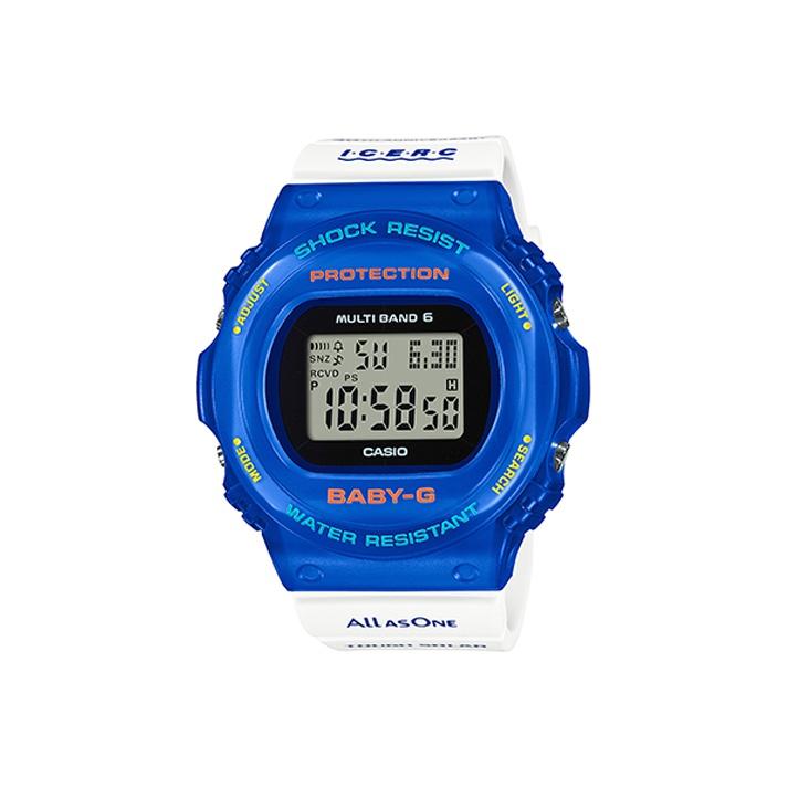

Casio Baby-G Series 30th Anniversary Edition 200M Water Resistant Solar Quartz Movement Women watches Blue BGD-5700UK-2JR Blue Watch Case