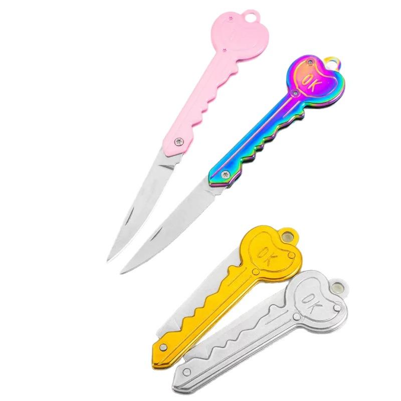 Folding Key Opener, Box Cutter, Beautiful Box Cutter, Metal Trumpet, Mini Stainless Steel Multi-functional Portable