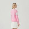 MARTINE GOLF Logo V Neck Pullover_L/Pink