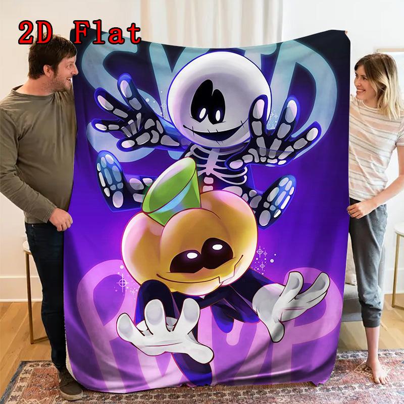 Spooky Month 2D Flat Pattern Flannel Blanket High quality All Seasons Warmth and Comfort Perfect for Christmas Gifts.NMT0928427