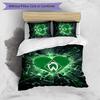 Set Lenzuola 3 Pezzi Stampato Werder Bremen, Comodo Set Copripiumino per Camera da Letto Amico della Pelle