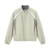 Mens Retro Sporty Cycling Jacket Wide-Leg Pants Set - Streetwear Style Stand Collar Zip Front Loose Fit