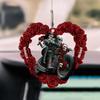 Cartoon Skull Car Rearview Mirror Acrylic Pendant Funny Car Ornament Charm Accessories Halloween Gothic Swing Pendant for Auto