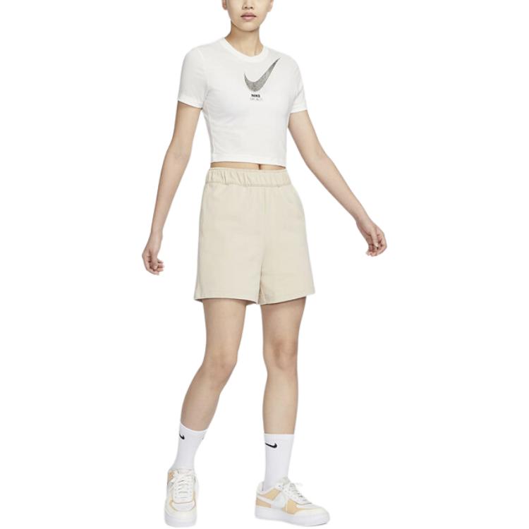 New Nike Crop Tops Women's Sail White DZ3750-133