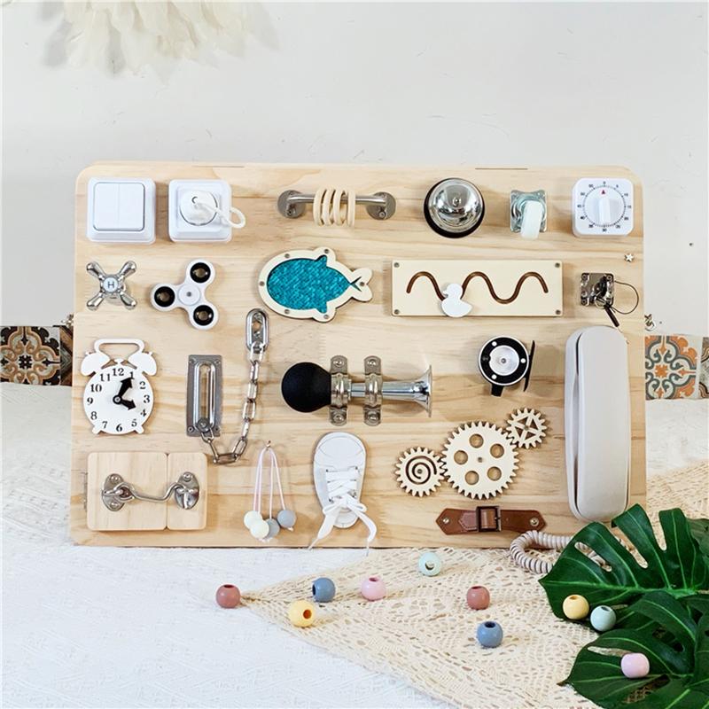 Children Busy Board Toys Diy Accessories Montessori Education Games Kids Cognitive Activity Board Components Sensory Toys
