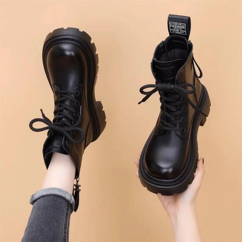 Fur and fur integrated snow boots for women winter with thick velvet and warm cotton shoes anti slip women's casual shoes