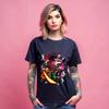 Anime Nezuko Demon Slayer Kokushibo Kimetsu No Yaiba Tanj Black T Shirt