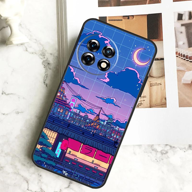 Art Pixel Aesthetic Case For OnePlus 12 12R 11 9 10 Pro 10R 9R 8T 10T Nord CE 2 3 Lite 2T N10 N20 N30 CE4 Cover