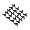 20PCS Plastic Drip Irrigation Tee Connector Black 5/16 Inch Drip Tee  Garden Irrigation