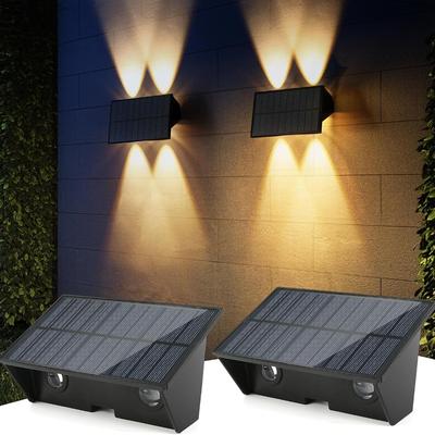 Vineyard 2 PCS Solar Outdoor Light Solar Wall Stamp Outdoor Garden Solar Light Outdoor LED Lighting Waterproof Wireless Waterproof For Veranda Road