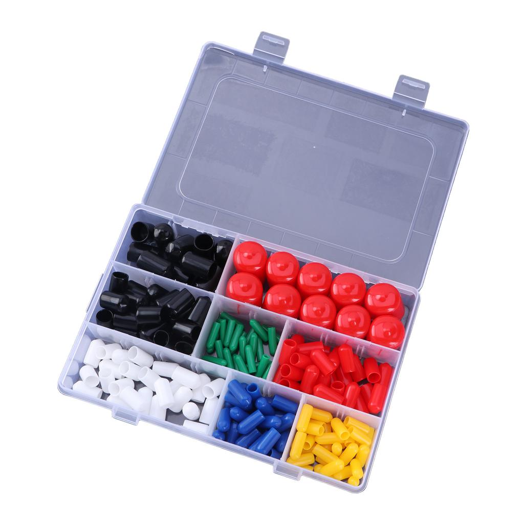 Upgraded Rubber End Caps with Storage Slip Resistant Bolt Protectors Rubber Bolt Caps Set for Screws & Round Tubes