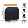 Waterproof 420D Oxford Outdoor BBQ Grill Cover with Sun and Wind Protection