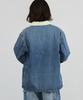 Lee DUNGAREES Lightly Used Wash Denim Jacket with Boa Coverall Men's