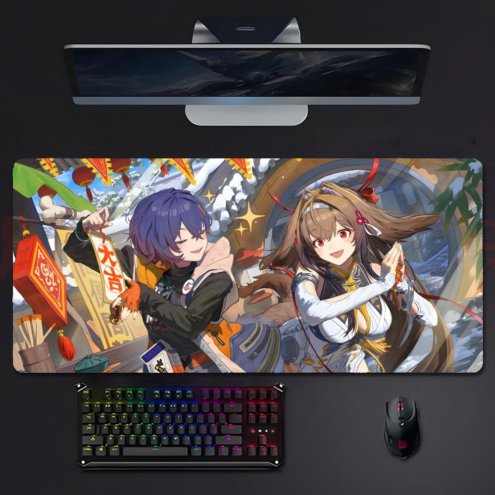 Cool Stylish Game Zenless Zone Zero Mouse Pad Large Gaming Mousepad With Stitched Edges Thickened Desk Mat Pc