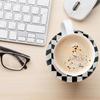Waterproof Checkerboard Acrylic Coaster Non-Slip Drinks Placemat Durable Retro Cup Mat  Home