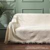 Simple and Suitable for All Seasons, Herringbone Grid, Lazy Sofa Towel, Outdoor Camping Blanket, Sofa Mat, Tablecloth