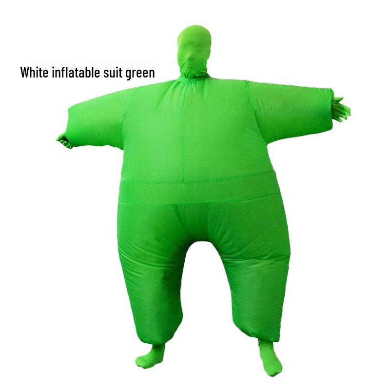 Inflatable White Ninja Sumo Cosplay Costume for Halloween Party