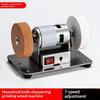 Mini Portable Desktop Grinder Adjustable Speed Space Saving Eu Plug Robust Base Electric Grinding Machine For Home Use