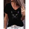 Summer Printed Women's T-shirt, Outdoor Daily Casual Fashionable Retro Clothing