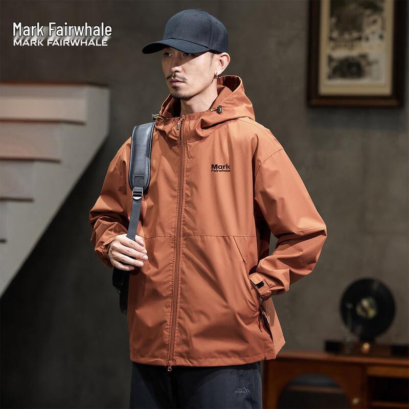 Mark Fairwhale Men's Casual Hooded Sports Jacket