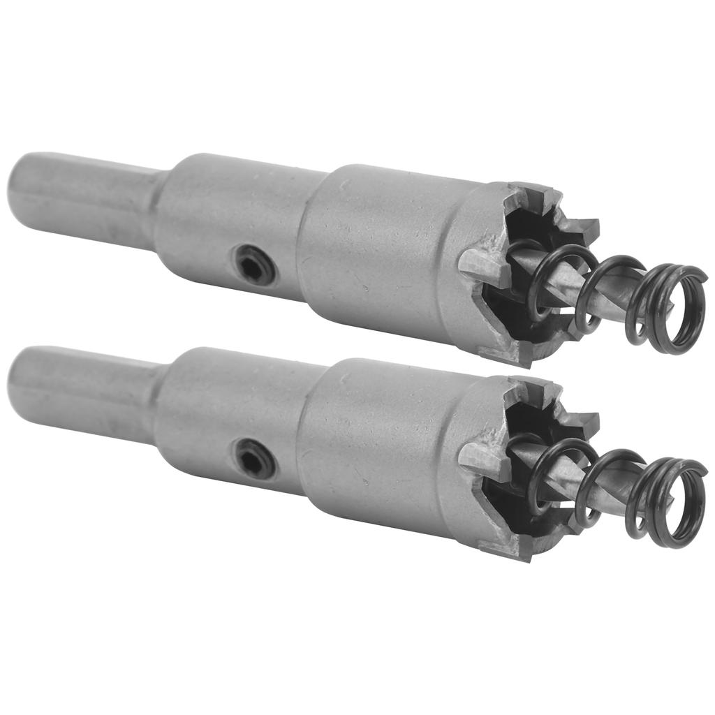 2Sets Hard Alloy Hole Saw Cutter Drill Bit Cutting Tool High Efficiency for Hole Opening