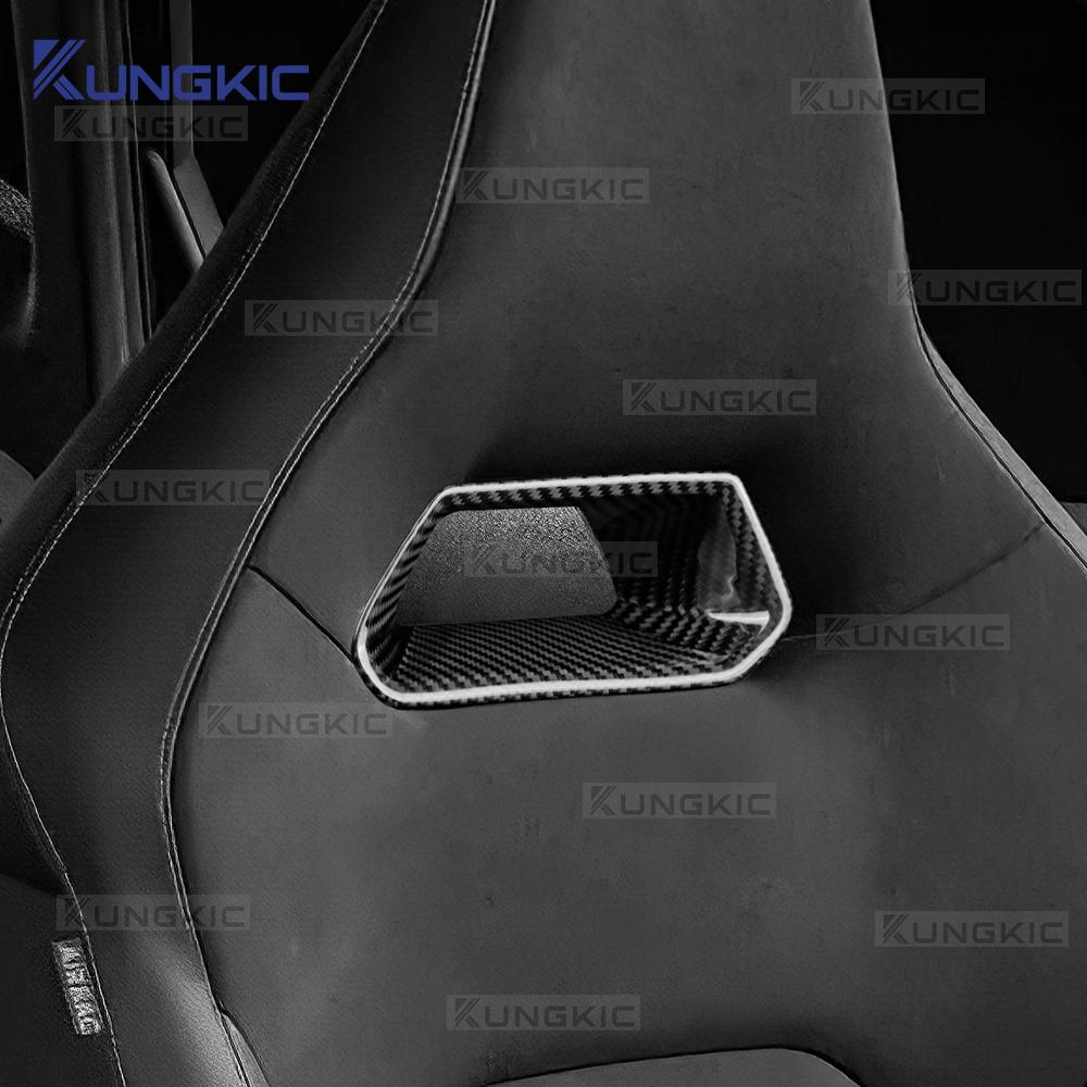 For Cupra Formentor 2025-2025 For Cupra Leon/Cupra Born/Ateca 2020-2025 Real Hard Dry Carbon Fiber Car Seat Frame Interior Trim