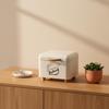 Small Rectangular Metal Storage Box Space Saving Desktop Organizer Countertop