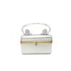 Acrylic box bag women's 2025 new European and American fashion glossy shoulder bag versatile chain messenger dinner bag