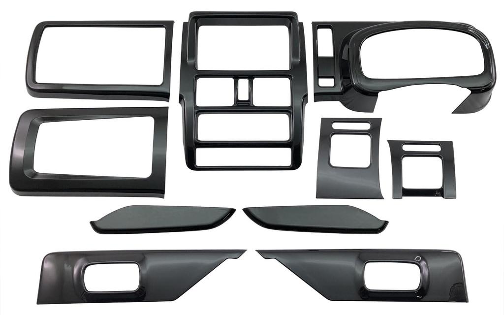 BRIGHTZ Super Carry DA16T Interior Panel Piano Black Compatible with DA and 16 Carry Trucks Set, 10-Piece [WOOD-PAN-190] DA16, A16,