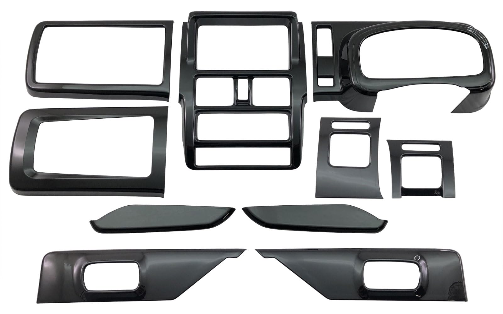 

BRIGHTZ Super Carry DA16T Interior Panel Piano Black Compatible with DA and 16 Carry Trucks Set, 10-Piece [WOOD-PAN-190] DA16, A16,