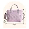 Portable Polyester Lunch Bag Waterproof Leakproof Insulated Cooler Bag Large Capacity Collapsible Lunch Pouch for School Work