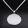 Colliers Médailles Saint François d'Assise pour Femmes Hommes Acier Inoxydable Couleur Argent Protecteur des Animaux Collier Bijoux N7569