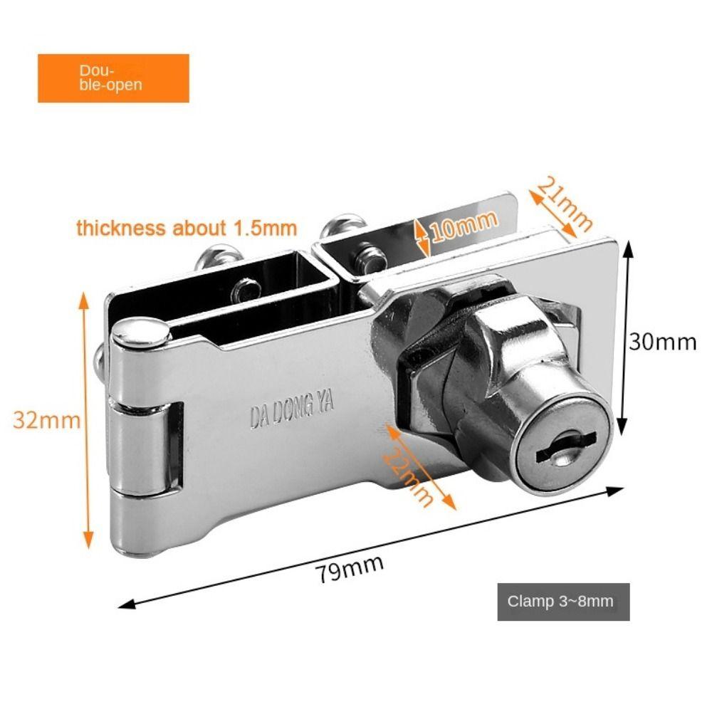 Security Cabinet Display Lock Zinc Alloy Lockset New Glass Door Lock  Glass Door