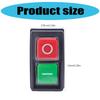 Waterproof Electromagnetic Push Button Switches 4/5Pin Starter Safety Switches for Electric Power Tool Garden Tool