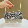 Tissu Polyester Sparkling Clutch Bag With Chain For Evening Weddings And Formal Events