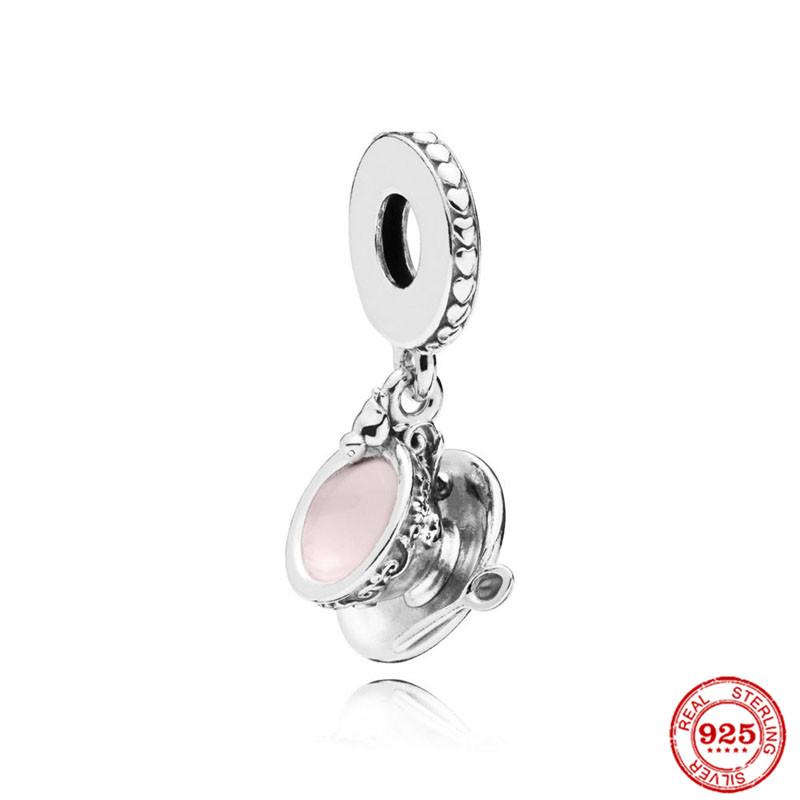 Brand New Copper Metal Coffee Cups & Coffee Machines Charm Bead Component Bead Components Compatible With Authentic Original Bracelet High Quality