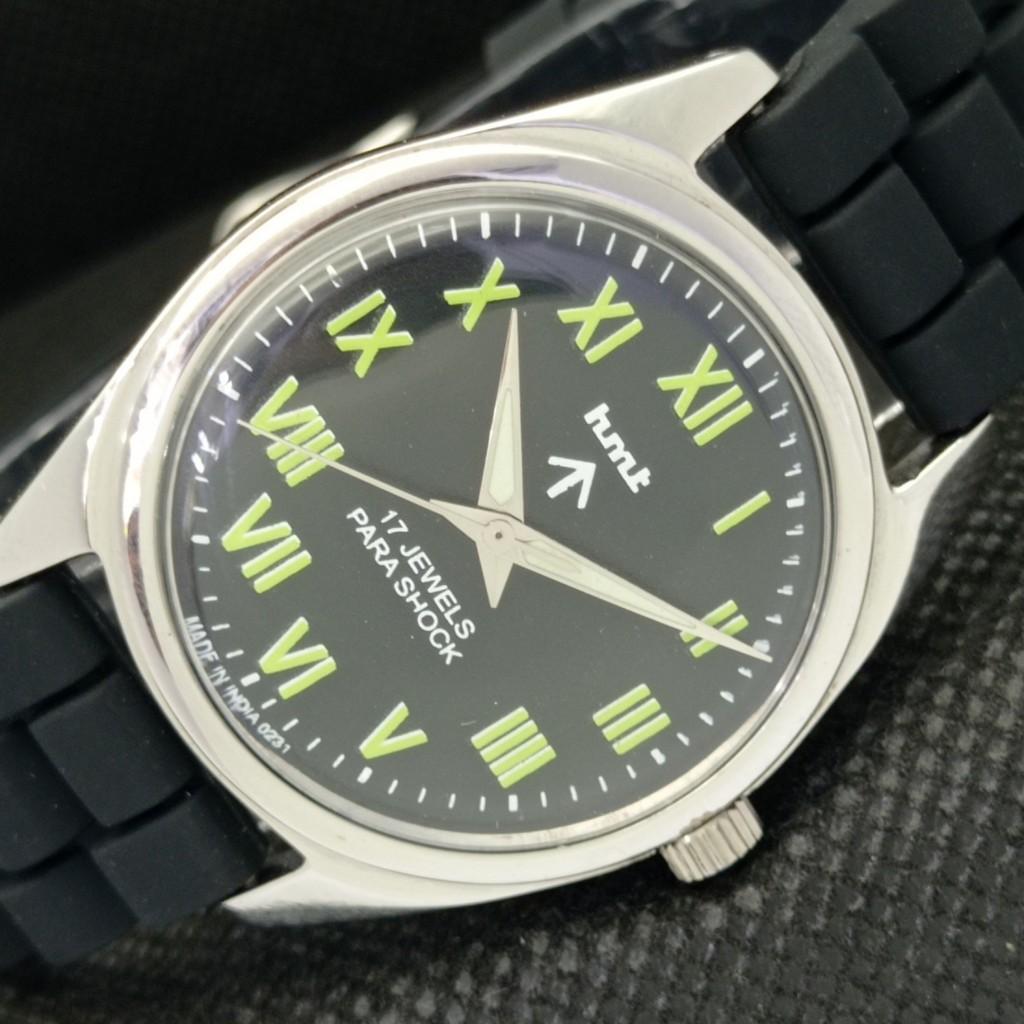 

USED HMT MILITARY INDIAN MENS MECHANICAL WATCH a306992-1 Sku583e-a306992
