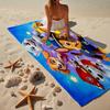 Dog Paw Heroes Beach Towel, Super Soft Microfiber, Gift for Her/Him, Birthday, for Pool, Beach, Travel, Home Decor Fan gifts