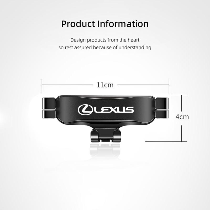 360 ° Adjustable Car Phone Holder Air Vent Mount Stand For Lexus F-SPORT ES RX NX LS UX LM LX GX LC RZ IS CT GS RC HS SC TX LBX AFG1
