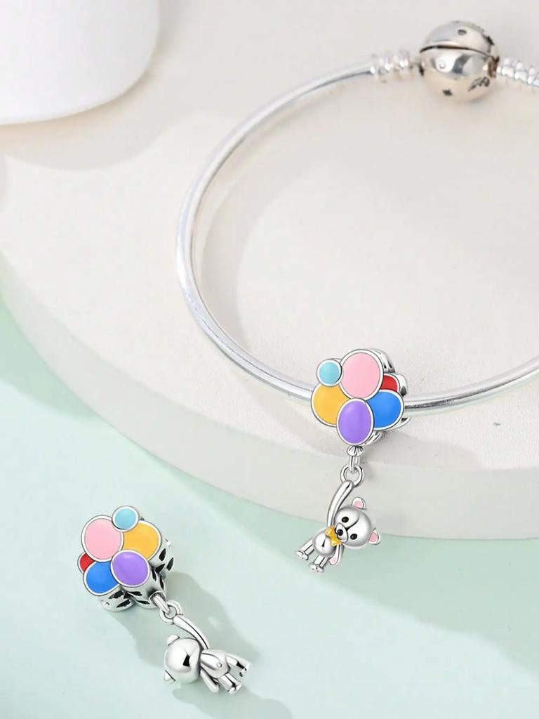 Charms Plata Copper Colors Circus Animals Mice And Beads Charm Pendant For Original Bracelet For Women Diy Jewelry Love Gift